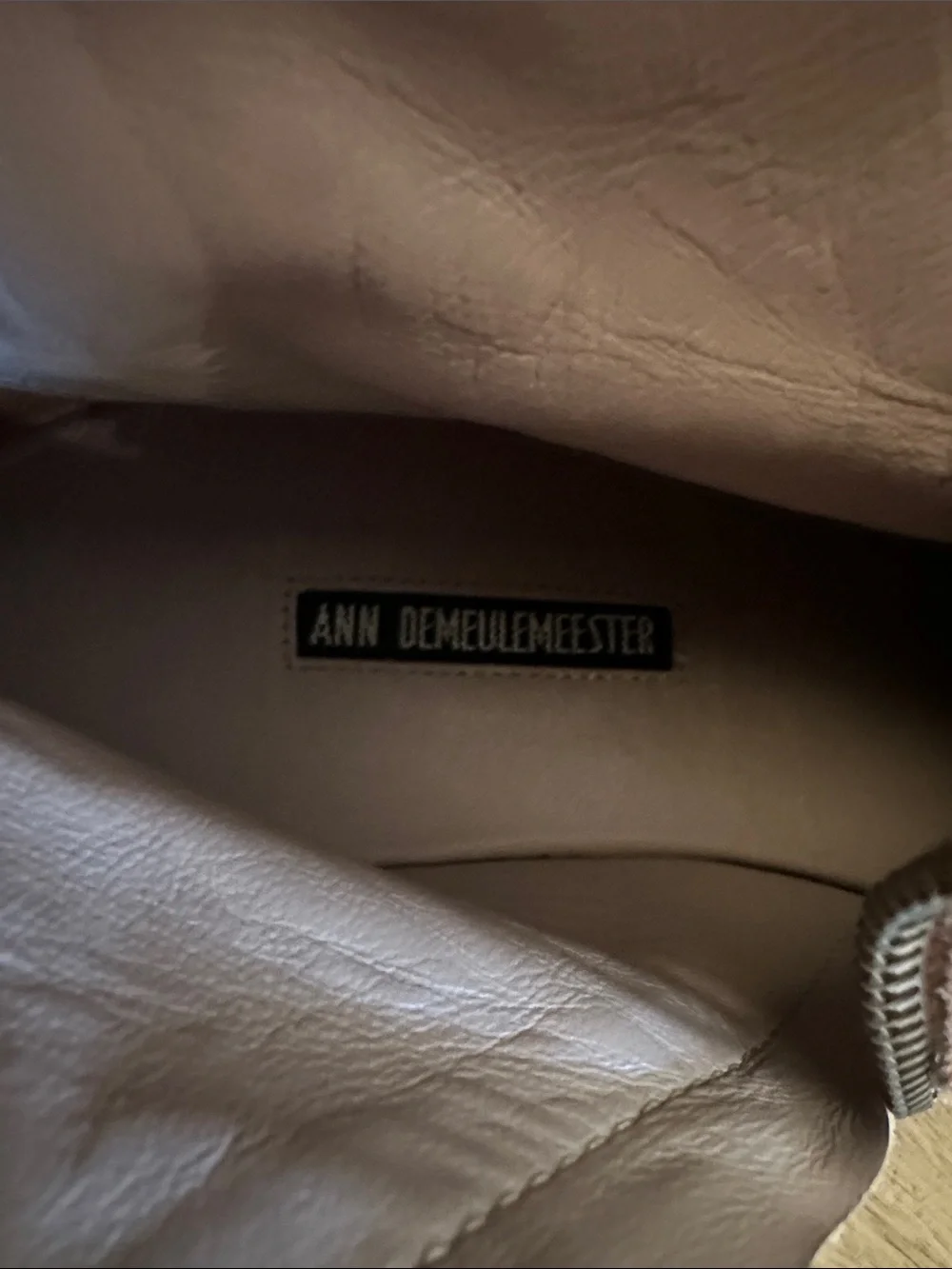 ANN DEMEULEMEESTER suede boots